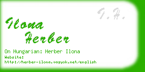 ilona herber business card